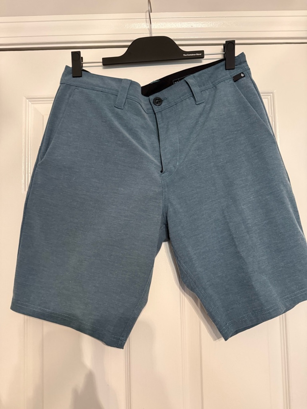 Volcom Men's Slate Blue Flat Front Performance Shorts